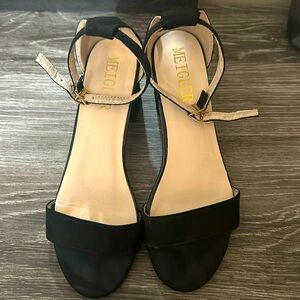 Meigeer Black Heels